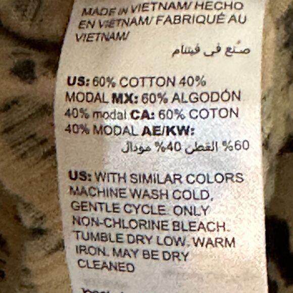 Chico's Tan Leopard Print Pullover Top - Picture 3 of 5